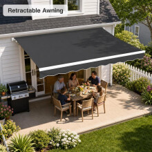 Ersatzplane für Sonnensegel, Anthrazitgrau, 3x2,5 m, wasserabweisendes PU-Polyester mit UV-Schutz