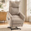 Homcom HOMCOM Power Lift Chair for Elderly, Chenille, Pocket Spring, Light Brown 1