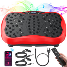 Bluetooth-yhteensopiva koko kehon värinälaite, 200W, 150 kg kuormituskapasiteetti, kotikuntoiluun