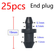 WDrip Bewässerungssystem Zubehör, 20er-Set Gartenschlauchverbinder, T-Stück, Winkelstück, Kreuzstück, Endstopfen, Kupplung