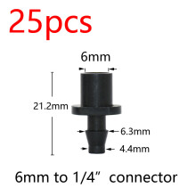 Gartenschlauchverbinder-Set, 20er-Set, Tropfbewässerungs-Anschlussteile für 3/5 und 4/7mm Schläuche