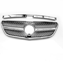 Mercedes-Benz Vito W447 2014-2020, voorbumpergrille, diamantstijl, zilver