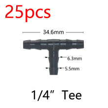 WDrip Bewässerungszubehör-Set, 20-teiliges Anschlussfitting-Kit mit Widerhaken für 3/5 und 4/7mm Schläuche