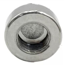 100pcs M10x15x6 Flat Nut Hand-Tightening Round Nut Decorative for Crafts Lighting Fixtures Electrical Lighting Lighting