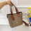 (Brown print) Classic Printed Tote Simple Open Tote Bag 1