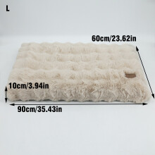 Hondenbed, Kaki, L, Ultra-zacht met dikke schuimbasis en afneembare hoes