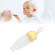 Babyflaschenlöffel Gelb Schüssel und Löffel
