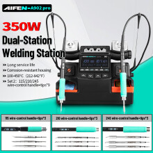 AIFEN A902PRO estación de soldadura de doble estación 450W para reparación de PCB e IC