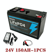 Lithium-Batterie, 24V 150Ah, LiFePO4 Tiefzyklus, für Power Wheels, Roller und Solarpanels