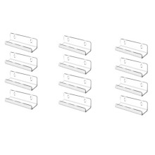12 Pack Clear Vinyl Record Shelf Wall Mount, 4" Acrylic Vinyl Holder, Floating CD Display Rack for Home Decor
