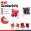 2PCS 400A All-Copper Lithium Battery  Storage Terminal Battery Connector Battery Storage Terminal Post 3