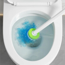 Einweg-Toilettenbürsten-Set, 1 Bürstenkopf mit 54 Ersatzbürstenköpfen, Hygienische, Austauschbare Reinigungspads für das Badezimmer
