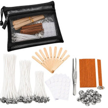 Kerzendocht-Set, Komplettes DIY-Set mit Aufbewahrungstasche für Anfänger im Kerzenhandwerk