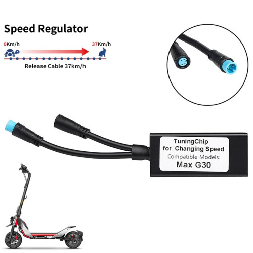 Speed Limiter Unlock Cable Decoder for  MAX G30 Electric Scooter, Plug and  Speed  to 37km/H Tuning Chip 1