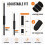 Universal Leaf Blower Strap, Adjustable Padded Harness, Black Fits Blowers, Trimmers, Universal Compatible 8