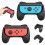 Game controller grips, 2 pieces, ABS, for handheld console, comfortable ergonomic control holder Compatible Switch Joy Handle Different 2