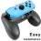 Game controller grips, 2 pieces, ABS, for handheld console, comfortable ergonomic control holder Compatible Switch Joy Handle Different 3