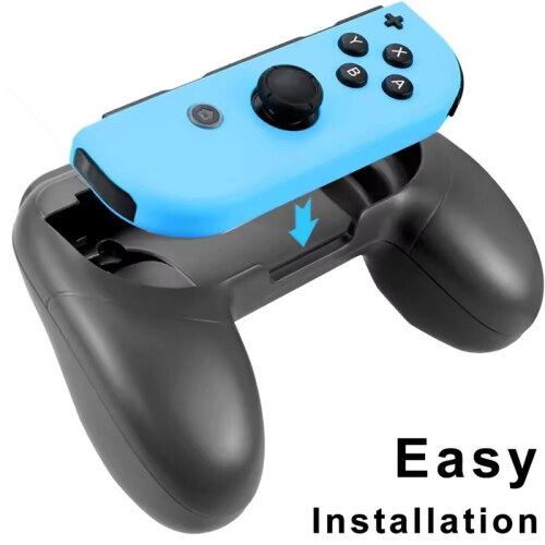 Game controller grips, 2 pieces, ABS, for handheld console, comfortable ergonomic control holder Compatible Switch Joy Handle Different 2