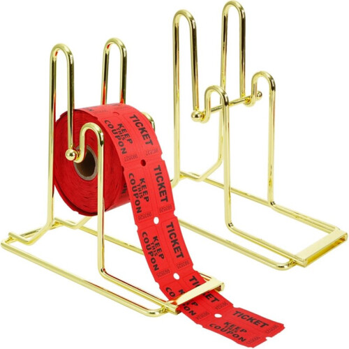 2 Pack Raffle Ticket Dispenser, Ticket Holder, Sticker Roll Holder Ruffle Drum for Single Double Roll Tickets 2