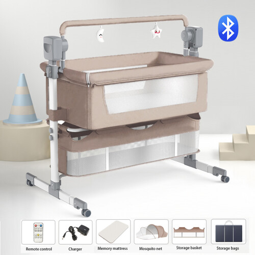 Babybed, opvouwbaar, khaki 1