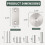 2-Piece Door Hole Cover Plate Kit for Enhanced Home Security & Privacy. Silver 7