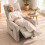 Homcom HOMCOM Power Lift Chair for Elderly, Chenille, Pocket Spring, Light Brown 9