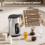 Homcom HOMCOM 3000W 1.5L Fast Boil Electric Kettle with LED Touch Control, Silver 5