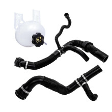 Inlet & Outlet Radiator Coolant Hose W/ Coolant Reservoir Kit for Renegade 2.4L 68440687AA & 68327756AA & 68246567A