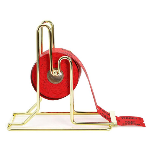 2 Pack Raffle Ticket Dispenser, Ticket Holder, Sticker Roll Holder Ruffle Drum for Single Double Roll Tickets 1