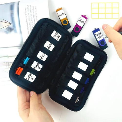 20 Slots USB Flash Drive Case - Eco-Friendly Organizer for Memory Stick and Thumb Drives 2
