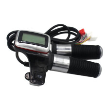 For Citycoco Electric Scooter LCD Power Display Turn Handle Throttle Accelerator Handlebar with 3 Speeds