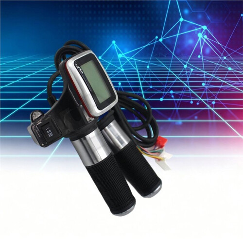 For Citycoco Electric Scooter LCD Power Display Turn Handle Throttle Accelerator Handlebar with 3 Speeds 2
