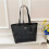 (Black presbyopia) Classic old flower tote bag, open commuter shoulder bag 1
