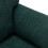 Modern Green Chenille Accent Armchair with Matching Footstool 5