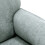Modern Grey Chenille Accent Armchair with Matching Footstool 6