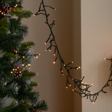 9.3m 720 LED ClusterBrights Christmas String Lights in Red & Warm White