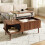 Walnut Coffee Table with Vertical Fluting&Lift-Top 1