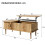 Natural Coffee Table - Vertical Grooves & Lift-Top 2