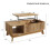 Lift-Top Coffee Table with 3D Wave Design, MDF 2