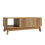 Lift-Top Coffee Table with 3D Wave Design, MDF 3