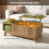 Lift-Top Coffee Table with 3D Wave Design, MDF 5
