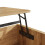Lift-Top Coffee Table with 3D Wave Design, MDF 8