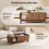 Lift-Top Coffee Table with Open Side Compartment 4