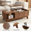 Lift-Top Coffee Table with Open Side Compartment 6