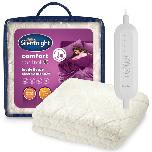 Silentnight (Single) Silentnight Teddy Fleece Electric Blanket Easy Fit