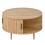 Round Lift-Top Coffee Table with Sliding Door, MDF 3