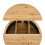 Round Lift-Top Coffee Table with Sliding Door, MDF 8
