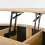Round Lift-Top Coffee Table with Sliding Door, MDF 9