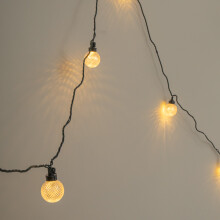 4.5m Connectable Christmas Globe Lights with Warm White & Multi-Coloured LEDs
