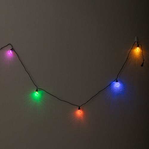 Premier 4.5m Connectable Christmas Globe Lights with Warm White & Multi-Coloured LEDs 2
